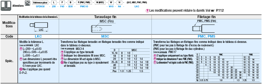 Type à une extrémité avec deux trous taraudés:Affichage d'image associés