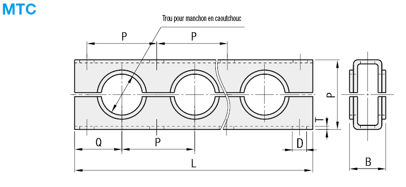 Dispositifs de serrage de tuyauterie - Type à ports multiples:Affichage d'image associés