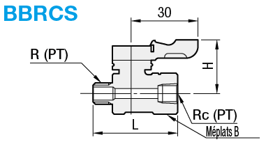 Robinets à bille compacts - Acier inoxydable, PT mâle/PT femelle:Affichage d'image associés