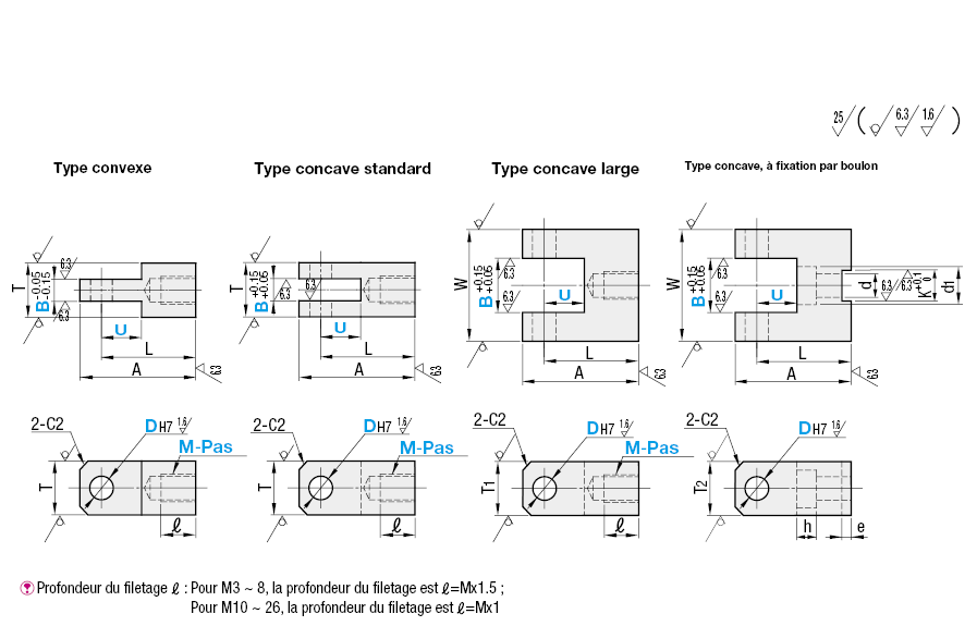 Rotules - Taraudage, configurable:Affichage d'image associés
