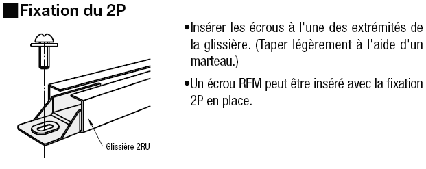 Fixations de montage de glissière:Affichage d'image associés