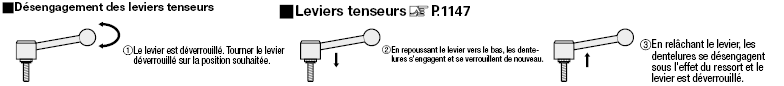 Leviers tenseurs/Leviers tenseurs de sécurité:Affichage d'image associés