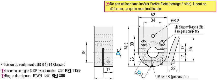 Plaque de fixation avec roulement à levier pour montage indicateur numérique rotation:Affichage d'image associés