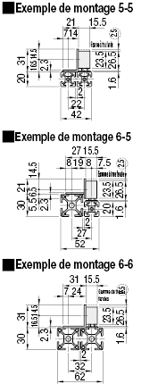 Aimants de verrouillage pour profilés alu:Affichage d'image associés
