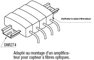 Rails pour interrupteurs et capteurs - Aluminium, L sélectionnable, rails DIN:Affichage d'image associés