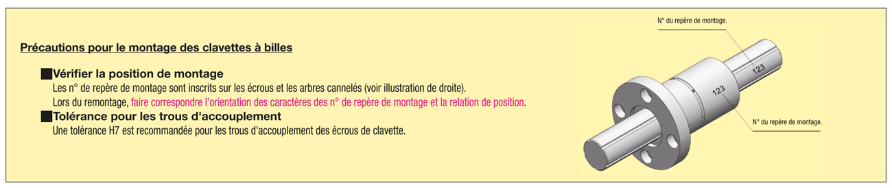 Arbre cannelé/Epaulement et taraudage à une extrémité:Affichage d'image associés