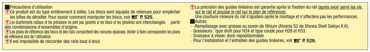 [PRODUIT ECONOMIQUE] Guides linéaires pour charges lourdes/Jeu normal:Affichage d'image associés