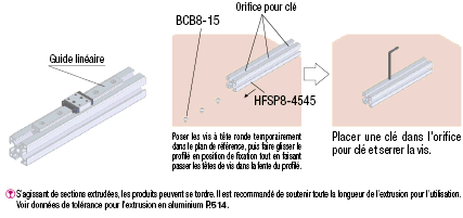 Série 8-45 - Rectangle, surfaçage parallèle, 45x90mm, fente largeur 10mm:Affichage d'image associés