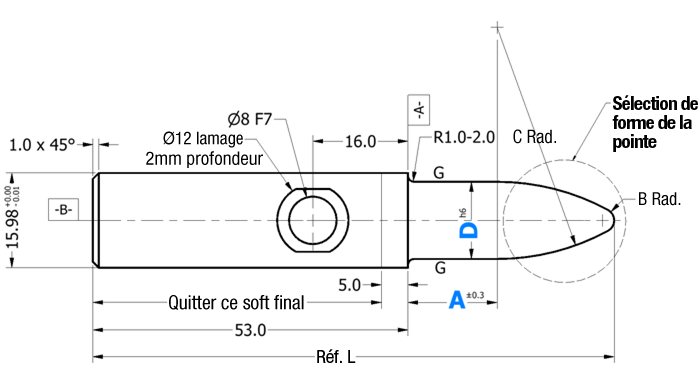 [NAAMS] Retractable Locating Pin APQ Small Head:Affichage d'image associés
