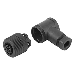 Connecteur confectionnable avec raccord vissé, forme B (80100)
