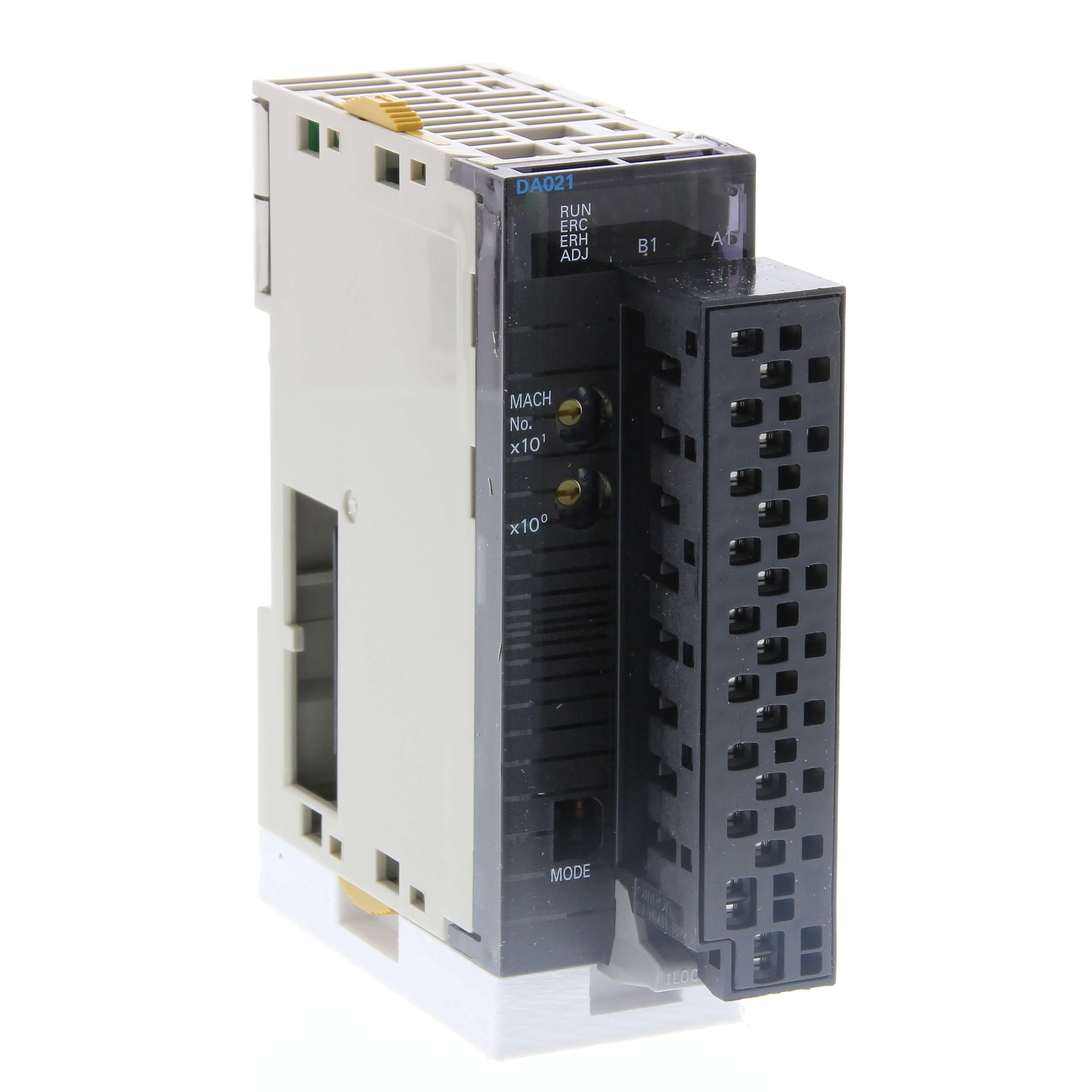 Bornier à Ressort sur les Cartes d’E/S du Mini-API [CJ1], Unité Sortie Analogique