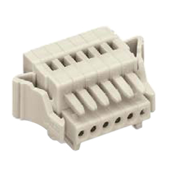 Connecteur de type à ressort, série 733, pas de 2.5mm, femelle - compact et optimisé pour les connexions de capteur.
