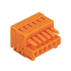 Connecteur de type à ressort, série 734, pas de 3.81mm, femelle - connecteur compact