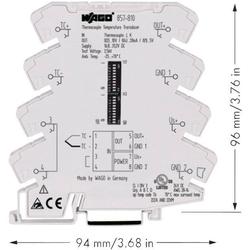 Convertisseur de Convertisseur de mesure de Température configurable pour thermocouple