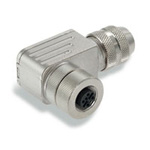 Connecteur d'angle femelle M12 (douille), métallique