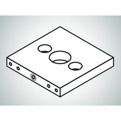 Plaque d'adaptation pour unité de centrage
