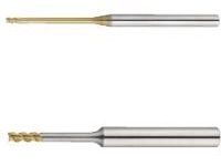 TSC series carbide long neck square end mill, 3-flute, 45° spiral / long neck model