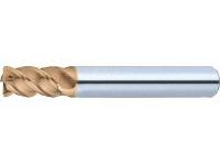 TSC series carbide radius end mill (for shrinkage fitting), 4-flute, 45° spiral / stub model