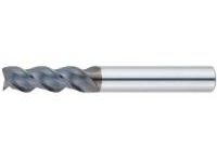 DLC Coated Carbide Square End Mill for Aluminum Machining, 3-Flute / 3D Flute Length (Regular) Model