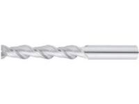 Carbide Square End Mill for Aluminum Machining, 2-Flute / Extra Long Model