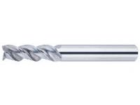 Carbide Square End Mill for Aluminum Machining, 3-Flute / 3D Flute Length (Regular) Model