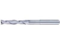 Carbide Square End Mill for Graphite Machining, 2-Flute / Non-Coated, Long Model
