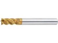 TSC series carbide multi-functional square end mill, 4-flute, 45° spiral / short model