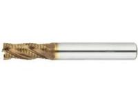 AS Coated High-Speed Steel Roughing End Mill, Short, Center Cut