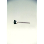 Brosse boisseau montée sur arbre à poils noirs miniature