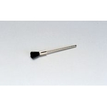 Brosse cylindrique montée sur arbre à poils noirs miniature