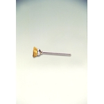 Brosse boisseau montée sur arbre en laiton miniature