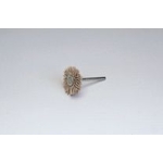 Brosse roue montée sur arbre à grain miniature, avec ponçage abrasif