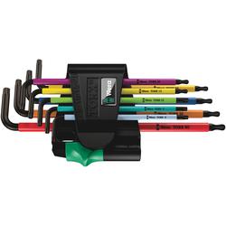 Jeu de clés coudées multicolores TX BO vis TORX inviolables, BlackLaser