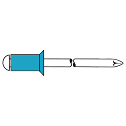 Rivet aveugle inox. modèle standard A2-A2
