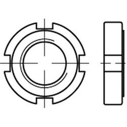 DIN 1804 Écrous ronds fendus