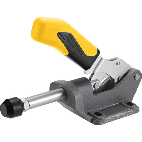 Sauterelle à tige coulissante lourde à poignée jaune, 6842Y