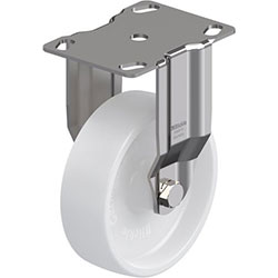 Roulette d’appareil fixe en acier inox, série BKPXA-PO