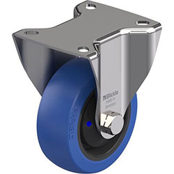 Roulette fixe en acier inox, version fortes charges, série BKX-POBS