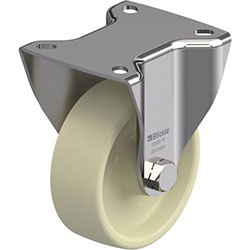 Roulette fixe en acier inox, version fortes charges, série BKX-POH