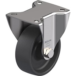 Roulette fixe en acier inox, version fortes charges, série BKX-POHI