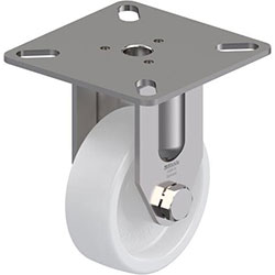 Roulette d’appareil fixe en acier inox, série BPXA-PO