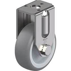 Roulette d’appareil fixe en acier inox, série BRXA-TPA