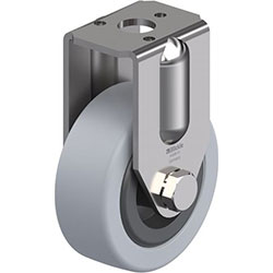 Roulette d’appareil fixe en acier inox, série BRXA-VPA