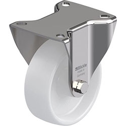 Roulette fixe en acier inox, série BX-PO