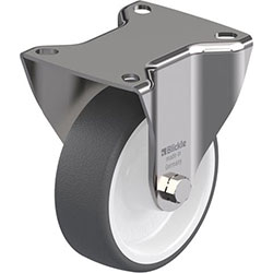 Roulette fixe en acier inox, série BX-POTH