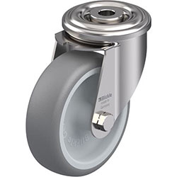 Roulette pivotante en acier inox, série LEXR-TPA
