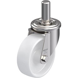 Roulette pivotante en acier inox, série LEXZ-PO