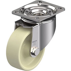 Roulette pivotante en acier inox, série LIKX-POH