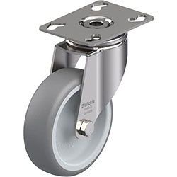 Roulette d’appareil pivotante en acier inox, série LKPXA-TPA