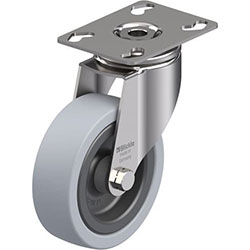 Roulette d’appareil pivotante en acier inox, série LKPXA-VPA